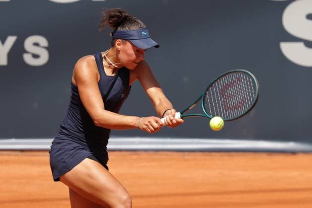 GER, Hamburg, xFSx, ATP250 Womens Tennis Tournament , MSC Hamburg Ladies Open 2025 , 2 Qualifying Round , 14 07 2025 v l , Tessa Johanna Brockmann GER plays a backhand Copyright: HMBxMedia FernandoxSoares