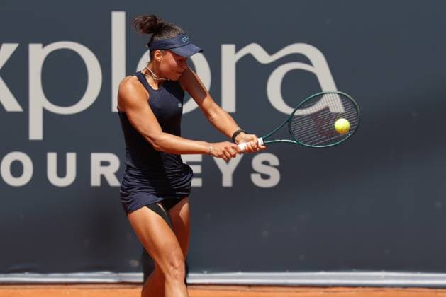 GER, Hamburg, xFSx, ATP250 Womens Tennis Tournament , MSC Hamburg Ladies Open 2025 , 2 Qualifying Round , 14 07 2025 v l , Tessa Johanna Brockmann GER plays a backhand Copyright: HMBxMedia FernandoxSoares