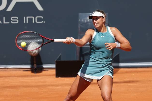 GER, Hamburg, xFSx, ATP250 Womens Tennis Tournament , MSC Hamburg Ladies Open 2025 , 2 Qualifying Round , 14 07 2025 v l , Caroline Werner GER play a forehand Copyright: HMBxMedia FernandoxSoares