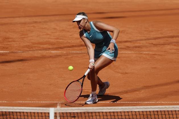GER, Hamburg, xFSx, ATP250 Womens Tennis Tournament , MSC Hamburg Ladies Open 2025 , 2 Qualifying Round , 14 07 2025 v l , Caroline Werner GER play a forehand Copyright: HMBxMedia FernandoxSoares