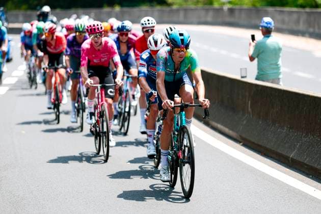 Tour de France 2025 Stage 10 LE MONT-DORE PUY DE SANCY, FRANCE - JULY 14 : Rider of Astana Qazaqstan Team in action during stage 10 of the 112th edition of Tour de France an UCI World Tour 2.UWT cycling road race stage for Men Elite of 163 km with start in Ennezat and finish in Le Mont-Dore Puy de Sancy on July 14, 2025 in Le Mont-Dore Puy de Sancy, France, 14 07 2025 ( Motordriver Kenny Verfaillie - Le Mont-Dore Puy de Sancy France  Copyright: xLucaxBettinix