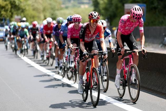 Dutch Thymen Arensman of Ineos Grenadiers pictured in action during stage 10 of the 2025 Tour de France cycling, from Ennezat to Le Mont-Dore Puy de Sancy (169 km), on Monday 14 July 2025 in France. The 112th edition of the Tour de France starts on Saturday 5 July in Lille, France, and will finish in Paris, France on the 27th of July. POOLxLUCAxBETTINI  x129238772x
