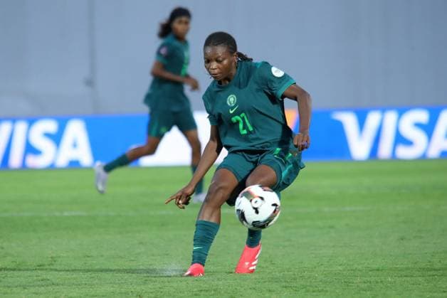 CASABLANCA, MOROCCO - JULY 13: Miracle Usani of Nigeria and Algeria during the 2025 Women s Africa Cup of Nations (WAFCON) match between Nigeria and Algeria at Stade Larbi Zaouli on July 13, 2025 in Casablanca. Photo by Justina Aniefiok Copyright: xx