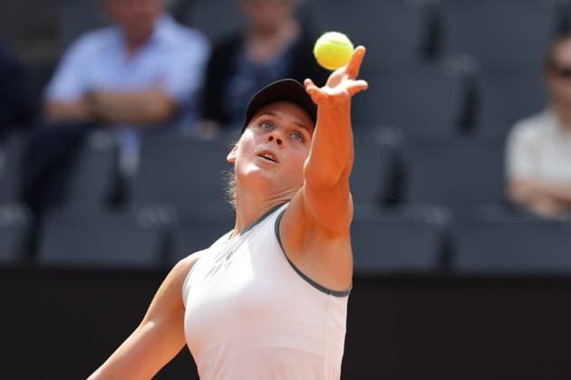 GER, Hamburg, xFSx, ATP250 Womens Tennis Tournament , MSC Hamburg Ladies Open 2025 ,Round of 32 , 14 07 2025 v l , Tara Wuerth CRO makes a serve Copyright: HMBxMedia FernandoxSoares
