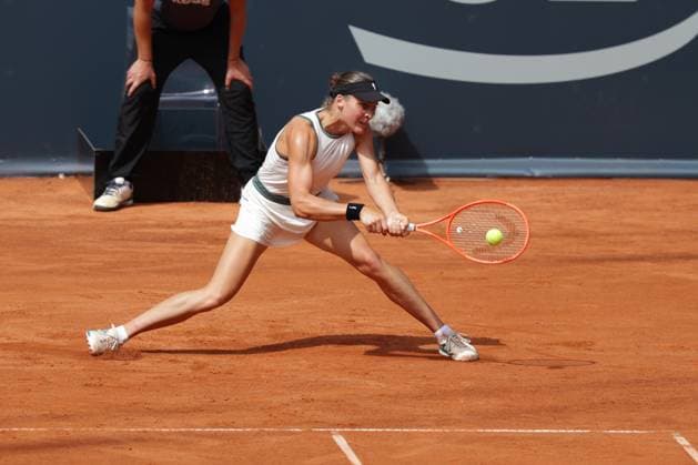 GER, Hamburg, xFSx, ATP250 Womens Tennis Tournament , MSC Hamburg Ladies Open 2025 ,Round of 32 , 14 07 2025 v l , Tara Wuerth CRO plays a backhand Copyright: HMBxMedia FernandoxSoares
