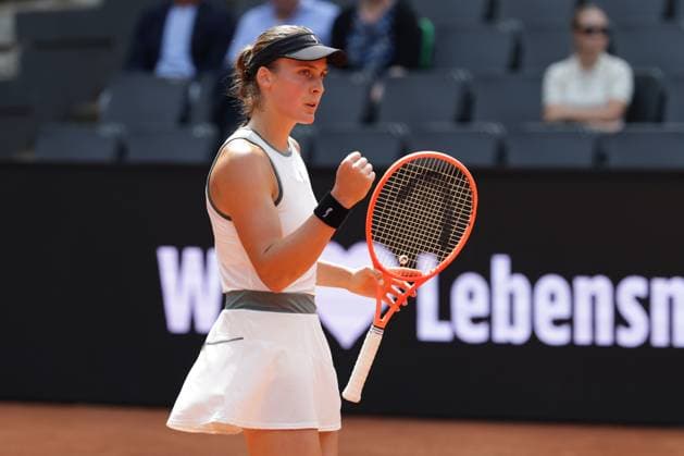 GER, Hamburg, xFSx, ATP250 Womens Tennis Tournament , MSC Hamburg Ladies Open 2025 ,Round of 32 , 14 07 2025 v l , Tara Wuerth CRO Winner fist, cheer Copyright: HMBxMedia FernandoxSoares