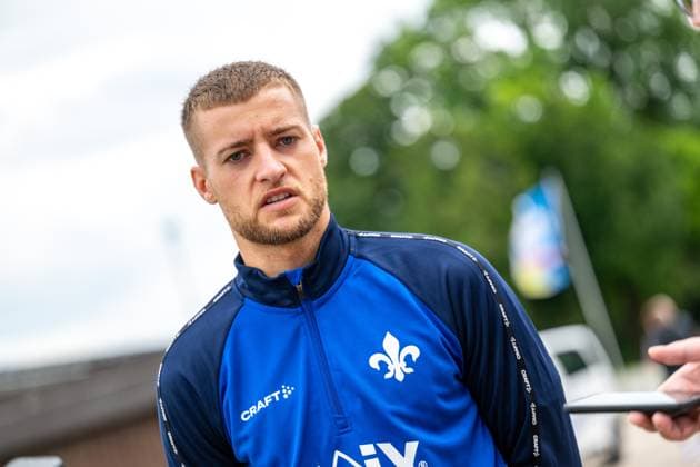 Fabian Nürnberger SV Darmstadt 98, 15 in interview, SV Darmstadt 98, football, 2 Bundesliga, training camp, 5 day, 14 07 2025 SV Darmstadt 98, football, 2 Bundesliga, training camp, 5 day, 14 07 2025 Bad Wörishofen Copyright: xEibner-Pressefoto FlorianxWiegandx EP_FWD