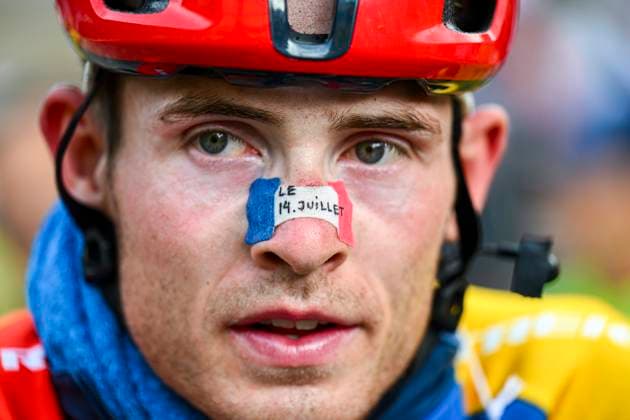 Tour de France 2025 Stage 10 LE MONT-DORE PUY DE SANCY, FRANCE - JULY 14 : Skjelmose Mattias (DEN) of Lidl - Trek after the race during stage 10 of the 112th edition of Tour de France an UCI World Tour 2.UWT cycling road race stage for Men Elite of 163 km with start in Ennezat and finish in Le Mont-Dore Puy de Sancy on July 14, 2025 in Le Mont-Dore Puy de Sancy, France, 14 07 2025 ( Motordriver Kenny Verfaillie - Le Mont-Dore Puy de Sancy France  Copyright: xVincentxKalutx