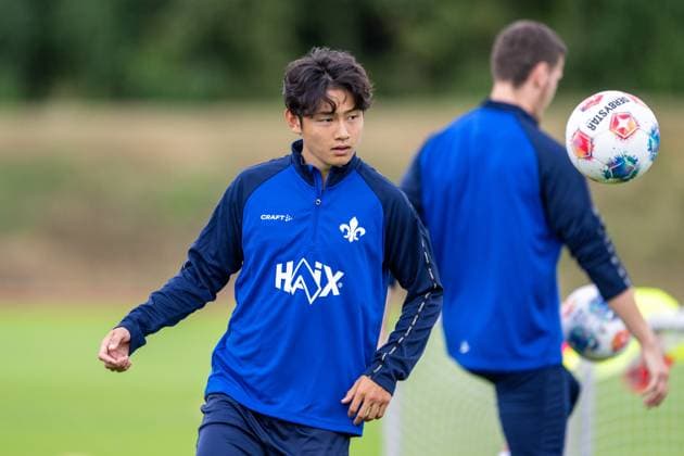 Yosuke Furukawa SV Darmstadt 98, 44 on the ball, SV Darmstadt 98, Football, 2 Bundesliga, Training camp, 5 day, 14 07 2025 SV Darmstadt 98, Football, 2 Bundesliga, Training camp, 5 day, 14 07 2025 Bad Wörishofen Copyright: xEibner-Pressefoto FlorianxWiegandx EP_FWD