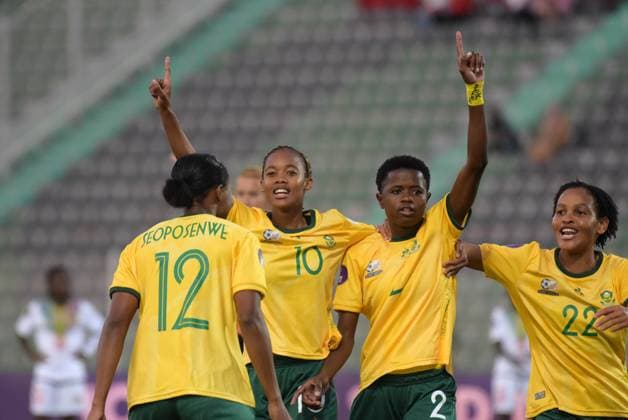OUJDA, MOROCCO - JULY 14: South Africa during the 2025 Women s Africa Cup of Nations (WAFCON) match between South Africa and Mali at Honor Stadium on July 14, 2025 in Oujda, Morocco. Photo by Mansa Ayoola Copyright: xx