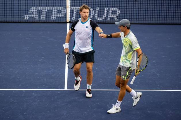 LOS CABOS TENNIS OPEN 2025 LOS CABOS TENNIS OPEN 2025 WITHROW LAMMONS VS DUCKWORTH WALTON 14072025 LOS CABOS, BAJA CALIFORNIA, MEXICO Photo of Adam Walton and James Duckworth of Australia during Los Cabos Tennis Open 2025 held at the Mextenis Stadium of the Cabo Sports Complex of Los Cabos, Baja California Photo of Adam Walton and James Duckworth of Australia during Los Cabos Tennis Open 2025 held at the Mextenis Stadium of the Cabo Sports Complex of Los Cabos, Baja California PHOTO BY IMAGENSHOP AGENCIA DE FOTOGRAFIA LOS CABOS BAJA CALIFORNIA MEXICO Copyright: xIMAGENSHOPxAGENCIAxFOTOGRAFICAx