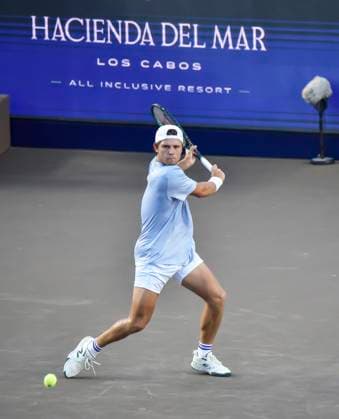 LOS CABOS TENNIS TENNIS OPEN 2025 LOS CABOS TENNIS OPEN 2025 KOVACEVIC VS HABIB 14072025 LOS CABOS, BAJA CALIFORNIA, MEXICO Photo of Aleksandar Kovacevic of the USA, during Los Cabos Tennis Open 2025 held at the Mextenis Stadium of the Cabo Sports Complex of Los Cabos, Baja California Photo of Aleksandar Kovacevic of the USA, during Los Cabos Tennis Open 2025 held at the Mextenis Stadium of the Cabo Sports Complex of Los Cabos, Baja California PHOTO BY IMAGENSHOP AGENCIA DE FOTOGRAFIA LOS CABOS BAJA CALIFORNIA MEXICO Copyright: xIMAGENSHOPxAGENCIAxFOTOGRAFICAx