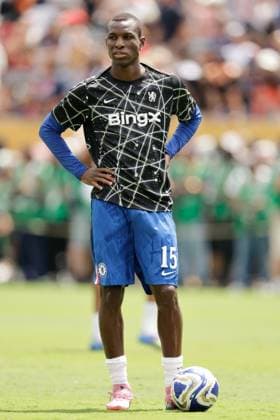 EAST RUTHERFORD, NJ - JULY 13: Nicolas Jackson 15 of Chelsea F.C. on the field prior to the FIFA Club World Cup Final against Paris Saint-Germain on July, 13, 2025 at MetLife Stadium in East Rutherford, New Jersey. (Photo by Rich Graessle Icon Sportswire) SOCCER: JUL 13 FIFA Club World Cup Final Paris Saint-Germain vs Chelsea FC EDITORIAL USE ONLY Icon25071313676