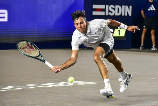 LOS CABOS TENNIS OPEN 2025 LOS CABOS TENNIS OPEN 2025 VUKIC VS NAVA 14072025 LOS CABOS, BAJA CALIFORNIA, MEXICO Photo of Emilio Nava of the USA, during Los Cabos Tennis Open 2025 held at the Mextenis Stadium of the Cabo Sports Complex of Los Cabos, Baja California Photo of Emilio Nava of the USA, during Los Cabos Tennis Open 2025 held at the Mextenis Stadium of the Cabo Sports Complex of Los Cabos, Baja California PHOTO BY IMAGENSHOP PHOTO AGENCY LOS CABOS BAJA CALIFORNIA MEXICO Copyright: xIMAGENSHOPxAGENCIAxFOTOGRAFICAx