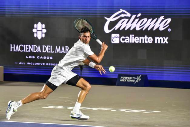 LOS CABOS TENNIS OPEN 2025 LOS CABOS TENNIS OPEN 2025 VUKIC VS NAVA 14072025 LOS CABOS, BAJA CALIFORNIA, MEXICO Photo of Emilio Nava of the USA, during Los Cabos Tennis Open 2025 held at the Mextenis Stadium of the Cabo Sports Complex of Los Cabos, Baja California Photo of Emilio Nava of the USA, during Los Cabos Tennis Open 2025 held at the Mextenis Stadium of the Cabo Sports Complex of Los Cabos, Baja California PHOTO BY IMAGENSHOP PHOTO AGENCY LOS CABOS BAJA CALIFORNIA MEXICO Copyright: xIMAGENSHOPxAGENCIAxFOTOGRAFICAx