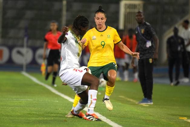 OUJDA, MOROCCO - JULY 14: Gabriela Salgado of South Africa during the 2025 Women s Africa Cup of Nations (WAFCON) match between South Africa and Mali at Honor Stadium on July 14, 2025 in Oujda, Morocco. Photo by Mansa Ayoola Copyright: xx