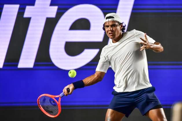 LOS CABOS TENNIS OPEN 2025 LOS CABOS TENNIS OPEN 2025 DANIEL VS HERNANDEZ 14072025 LOS CABOS, BAJA CALIFORNIA, MEXICO Photo of Alejandro Hernandez of Mexico, during Los Cabos Tennis Open 2025 held at the Mextenis Stadium of the Cabo Sports Complex of Los Cabos, Baja California Photo of Alejandro Hernandez of Mexico, during Los Cabos Tennis Open 2025 held at the Mextenis Stadium of the Cabo Sports Complex of Los Cabos, Baja California PHOTO BY IMAGENSHOP AGENCIA DE FOTOGRAFIA LOS CABOS BAJA CALIFORNIA MEXICO Copyright: xIMAGENSHOPxAGENCIAxFOTOGRAFICAx