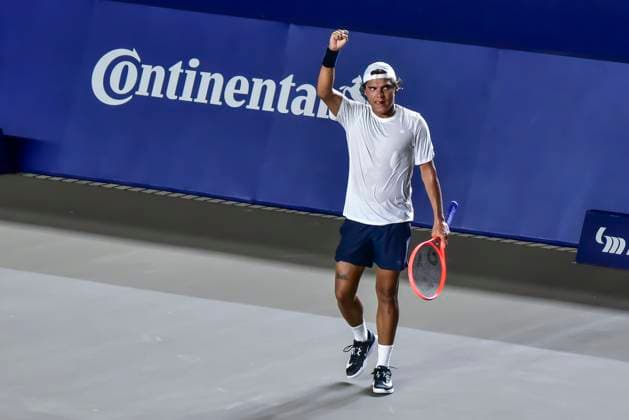 LOS CABOS TENNIS OPEN 2025 LOS CABOS TENNIS OPEN 2025 DANIEL VS HERNANDEZ 14072025 LOS CABOS, BAJA CALIFORNIA, MEXICO Photo of Alejandro Hernandez of Mexico, during Los Cabos Tennis Open 2025 held at the Mextenis Stadium of the Cabo Sports Complex of Los Cabos, Baja California Photo of Alejandro Hernandez of Mexico, during Los Cabos Tennis Open 2025 held at the Mextenis Stadium of the Cabo Sports Complex of Los Cabos, Baja California PHOTO BY IMAGENSHOP AGENCIA DE FOTOGRAFIA LOS CABOS BAJA CALIFORNIA MEXICO Copyright: xIMAGENSHOPxAGENCIAxFOTOGRAFICAx