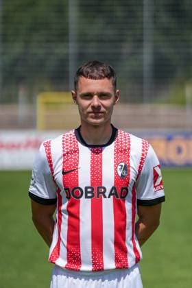 Fabian Rüdlin SC Freiburg II SC Freiburg U23 Regionalliga Südwest, Porträttermin 2025 2026, Freiburg Möslestadion Baden Wuerttemberg Germany Copyright: xSTEINSIEK.CH PAAx