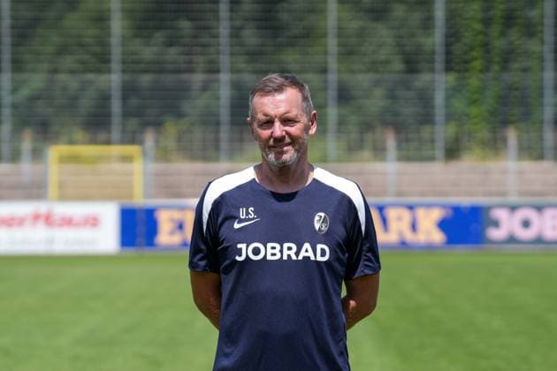 Uwe Staib Co Coach SC Freiburg II SC Freiburg U23 Regionalliga Südwest, Porträttermin 2025 2026, Freiburg Möslestadion Baden Wuerttemberg Germany Copyright: xSTEINSIEK.CH PAAx