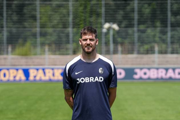 Moritz Walther Athletics coach SC Freiburg II SC Freiburg U23 Regionalliga Südwest, Porträttermin 2025 2026, Freiburg Möslestadion Baden Wuerttemberg Germany Copyright: xSTEINSIEK.CH PAAx