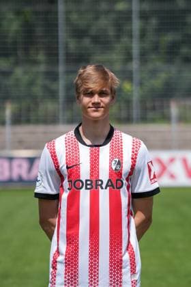 Oscar Wiklöf SC Freiburg II SC Freiburg U23 Regionalliga Südwest, Porträttermin 2025 2026, Freiburg Möslestadion Baden Wuerttemberg Germany Copyright: xSTEINSIEK.CH PAAx