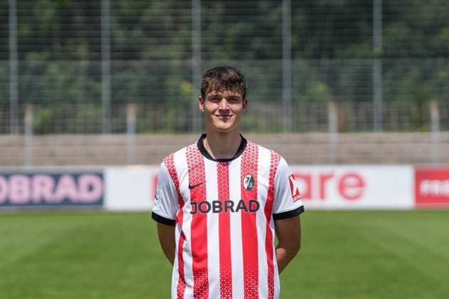 Kevin Founes SC Freiburg II SC Freiburg U23 Regionalliga Südwest, Porträttermin 2025 2026, Freiburg Möslestadion Baden Wuerttemberg Germany Copyright: xSTEINSIEK.CH PAAx