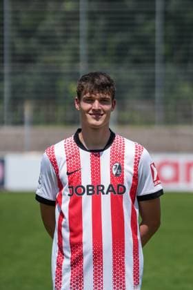 Kevin Founes SC Freiburg II SC Freiburg U23 Regionalliga Südwest, Porträttermin 2025 2026, Freiburg Möslestadion Baden Wuerttemberg Germany Copyright: xSTEINSIEK.CH PAAx