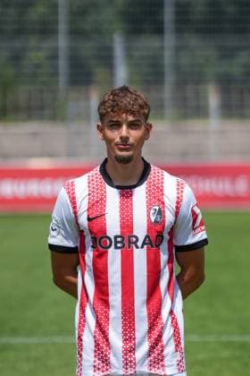 Luca Marino SC Freiburg II SC Freiburg U23 Regionalliga Südwest, Porträttermin 2025 2026, Freiburg Möslestadion Baden Wuerttemberg Germany Copyright: xSTEINSIEK.CH PAAx