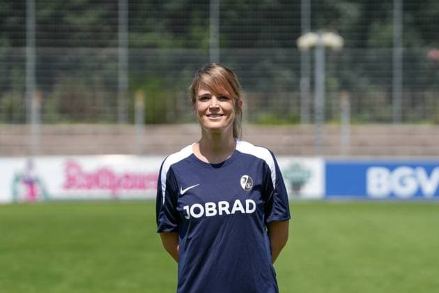 Lisa Bode Team doctor SC Freiburg II SC Freiburg U23 Regionalliga Südwest, Porträttermin 2025 2026, Freiburg Möslestadion Baden Wuerttemberg Germany Copyright: xSTEINSIEK.CH PAAx