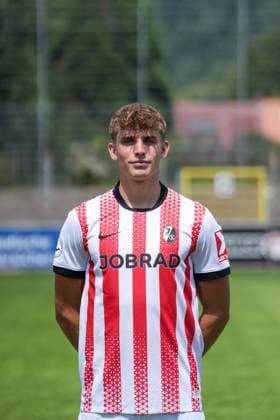 Marius Klein SC Freiburg II SC Freiburg U23 Regionalliga Südwest, Porträttermin 2025 2026, Freiburg Möslestadion Baden Wuerttemberg Germany Copyright: xSTEINSIEK.CH PAAx