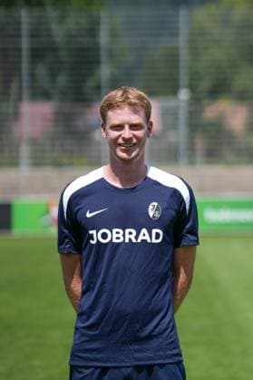 Simon Leopold Team manager SC Freiburg II SC Freiburg U23 Regionalliga Südwest, Porträttermin 2025 2026, Freiburg Möslestadion Baden Wuerttemberg Germany Copyright: xSTEINSIEK.CH PAAx