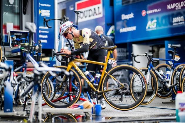 Belgian Remco Evenepoel of Soudal Quick-Step is seen at the first rest day of the 2025 Tour de France cycling race, on Tuesday 15 July 2025 in Toulouse, France. The 112th edition of the Tour de France starts on Saturday 5 July in Lille, France, and will finish in Paris, France on the 27th of July. JASPERxJACOBS  x129321053x