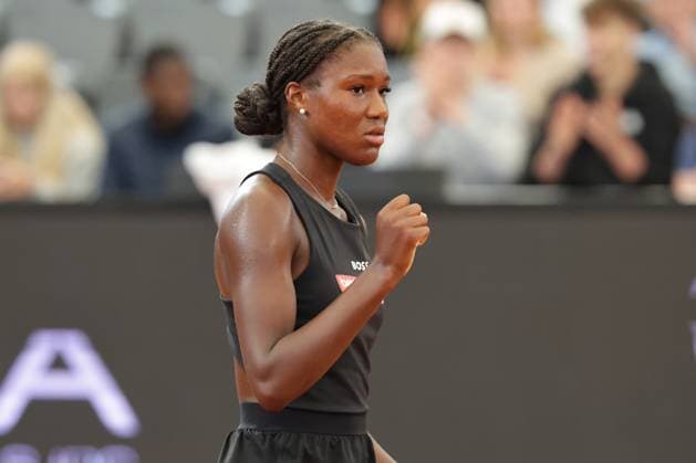 GER, Hamburg, xFSx, ATP250 Womens Tennis Tournament , MSC Hamburg Ladies Open 2025 , Round of 32 , 15 07 2025 v l Noma Noha Akugue GER Winner fist, cheer Copyright: HMBxMedia FernandoxSoares