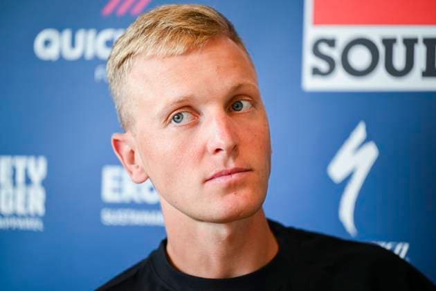 Tour de France 2025 First Restday TOULOUSE, FRANCE - JULY 15 : Merlier Tim (BEL) of Soudal - Quick Step during a press conference, PK, Pressekonferenz during the first restday of the 112th edition of Tour de France an UCI World Tour 2.UWT for Men Elite on July 15, 2025 in Toulouse, France, 15 07 2025 ( Motordriver Kenny Verfaillie - Toulouse France  Copyright: xVincentxKalutx
