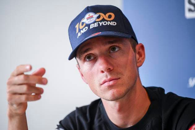 Tour de France 2025 First Restday TOULOUSE, FRANCE - JULY 15 : Evenepoel Remco (BEL) of Soudal - Quick Step during a press conference, PK, Pressekonferenz during the first restday of the 112th edition of Tour de France an UCI World Tour 2.UWT for Men Elite on July 15, 2025 in Toulouse, France, 15 07 2025 ( Motordriver Kenny Verfaillie - Toulouse France  Copyright: xVincentxKalutx