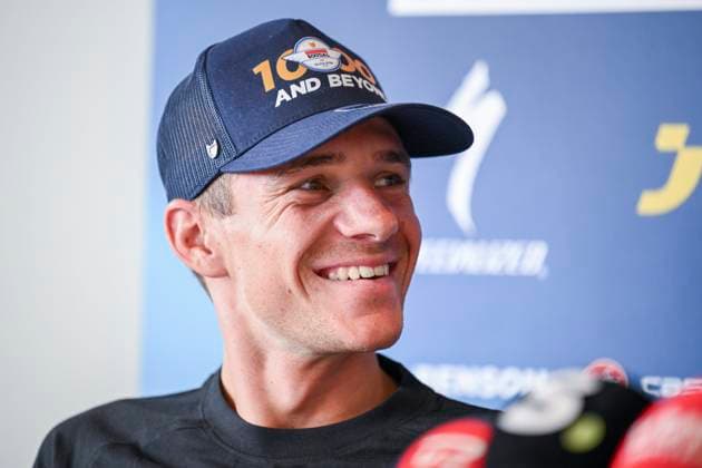 Tour de France 2025 First Restday TOULOUSE, FRANCE - JULY 15 : Evenepoel Remco (BEL) of Soudal - Quick Step during a press conference, PK, Pressekonferenz during the first restday of the 112th edition of Tour de France an UCI World Tour 2.UWT for Men Elite on July 15, 2025 in Toulouse, France, 15 07 2025 ( Motordriver Kenny Verfaillie - Toulouse France  Copyright: xVincentxKalutx