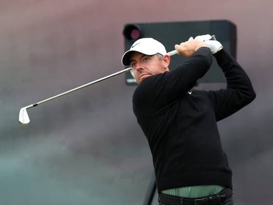 15th July 2025; Royal Portrush Golf Club, Portrush, County Antrim, Northern Ireland; The Open Golf Championship Practice Day 3; Rory McIlroy (NIR) plays from the tee at the 16th hole  ActionPlus12814074 DavidxBlunsden