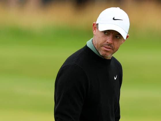15th July 2025; Royal Portrush Golf Club, Portrush, County Antrim, Northern Ireland; The Open Golf Championship Practice Day 3; Rory McIlroy (NIR) at the 13th green  ActionPlus12814059 DavidxBlunsden