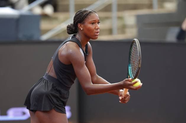 GER, Hamburg, xFSx, ATP250 Womens Tennis Tournament , MSC Hamburg Ladies Open 2025 , Round of 32 , 15 07 2025 v l Noma Noha Akugue GER makes a serve Copyright: HMBxMedia FernandoxSoares