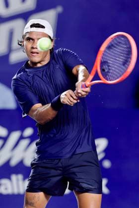 LOS CABOS TENNIS OPEN 2025 LOS CABOS TENNIS OPEN 2025 LOS CABOS TENNIS OPEN 2025 DANIEL VS HERNANDEZ 14072025 LOS CABOS, BAJA CALIFORNIA, MEXICO Photo of Alejandro Hernandez of Mexico, during Los Cabos Tennis Open 2025 held at the Mextenis Stadium of the Cabo Sports Complex of Los Cabos, Baja California Photo of Alejandro Hernandez of Mexico, during Los Cabos Tennis Open 2025 held at the Mextenis Stadium of the Cabo Sports Complex of Los Cabos, Baja California PHOTO BY IMAGENSHOP AGENCIA DE FOTOGRAFIA LOS CABOS BAJA CALIFORNIA MEXICO Copyright: xIMAGENSHOPxAGENCIAxFOTOGRAFICAx