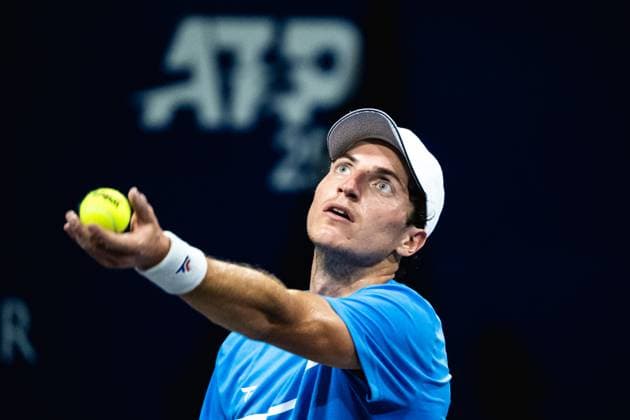 LOS CABOS TENNIS OPEN 2025 LOS CABOS TENNIS OPEN 2025 LOS CABOS TENNIS OPEN 2025 KACHMAZOV VS FICOVICH 14072025 LOS CABOS, BAJA CALIFORNIA, MEXICO Photo of Alibek Kachmazov of Russia during Los Cabos Tennis Open 2025 held at the Grand Stand of the Cabo Sports Complex of Los Cabos, Baja California Photo of Alibek Kachmazov of Russia during Los Cabos Tennis Open 2025 held at the Grand Stand of the Cabo Sports Complex of Los Cabos, Baja California PHOTO BY IMAGENSHOP AGENCIA DE FOTOGRAFIA LOS CABOS BAJA CALIFORNIA MEXICO Copyright: xIMAGENSHOPxAGENCIAxFOTOGRAFICAx
