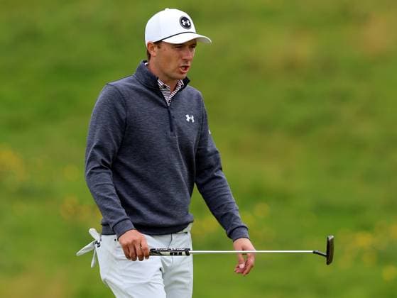 15th July 2025; Royal Portrush Golf Club, Portrush, County Antrim, Northern Ireland; The Open Golf Championship Practice Day 3; Jordan Speith (USA) at the 12th green  ActionPlus12814183 DavidxBlunsden