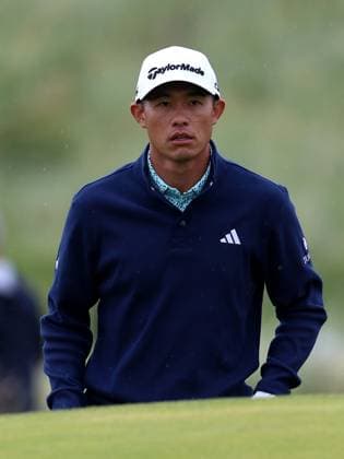 15th July 2025; Royal Portrush Golf Club, Portrush, County Antrim, Northern Ireland; The Open Golf Championship Practice Day 3; Collin Morikawa (USA) at the 8th green  ActionPlus12814169 DavidxBlunsden