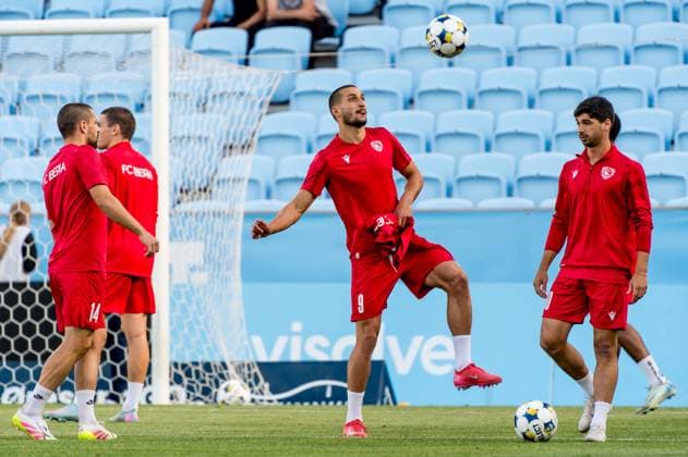 250715 Amirani Dzagania of FC Iberia 1999 ahead of the UEFA Champions League qualifier football match between Malmö FF and FC Iberia 1999 on July 15, 2025 in Malmö Photo Christian Örnberg BILDBYRAN COP 166 CO0587 fotboll football soccer fotball uefa champions league gualifiers champions league malmö ff fc iberia bbeng bbauto  Copyright: CHRISTIANxÖRNBERG BB250715CO005