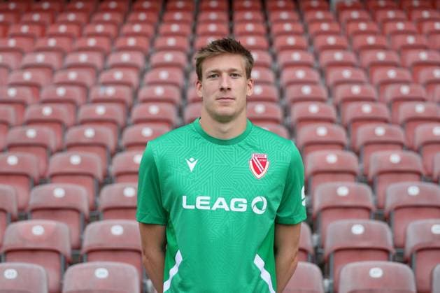 Elias Bethke; FC Energie Cottbus; 3.Liga, Porträttermin 2025 2026 Fussball 3. Liga 2025 2026 Offizieller Portraitermin FC Energie Cottbus *** Elias Bethke FC Energie Cottbus 3 Liga, portrait date 2025 2026 Football 3 Liga 2025 2026 Official portrait date FC Energie Cottbus
