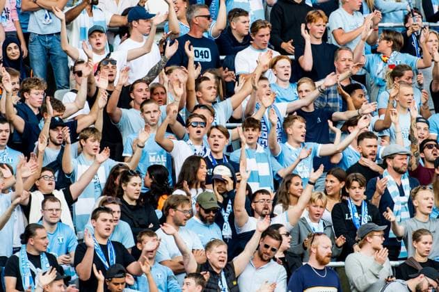 250715 Fans of Malmö FF ahead of the UEFA Champions League qualifier football match between Malmö FF and FC Iberia 1999 on July 15, 2025 in Malmö Photo Christian Örnberg BILDBYRAN COP 166 CO0587 fotboll football soccer fotball uefa champions league gualifiers champions league malmö ff fc iberia bbeng  Copyright: CHRISTIANxÖRNBERG BB250715CO013
