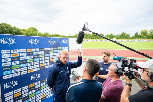 Kai Klefisch SV Darmstadt 98, 17 speaks in a media round, SV Darmstadt 98, football, 2 Bundesliga, training camp, 6 day, 15 07 2025 SV Darmstadt 98, football, 2 Bundesliga, training camp, 6 day, 15 07 2025 Bad Wörishofen Copyright: xEibner-Pressefoto FlorianxWiegandx EP_FWD