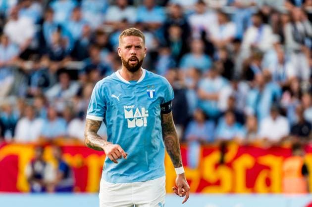 250715 Pontus Jansson of Malmö FF during the UEFA Champions League qualifier football match between Malmö FF and FC Iberia 1999 on July 15, 2025 in Malmö Photo Christian Örnberg BILDBYRAN COP 166 CO0587 fotboll football soccer fotball uefa champions league gualifiers champions league malmö ff fc iberia bbeng  Copyright: CHRISTIANxÖRNBERG BB250715CO046