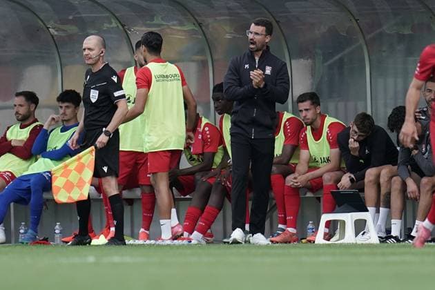 Football Champions League 2025 2026 15 07 2025, Football Champions League, UEFA Champions League, 2025 2026, Qualification Round 1, Luxembourg, Stade Municipal, Luxembourg LUX FC Differdange 03 LUX FC Drita RKS vl Pedro Silva Trainer D03